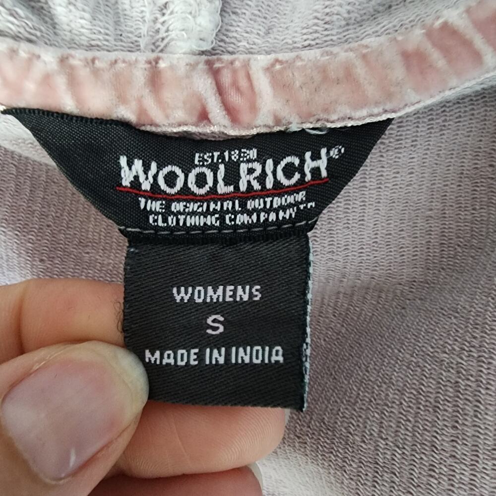 Woolrich Pintucked Hooded Full Zip Blush Jacket | Women's Small - Picture 14 of 16